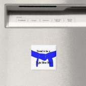 Martial Arts Proud tot lichtblauwe gordel Magneet (Insitu (Vaatwasser))
