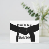 Martial Arts Proud'a Black Belt Briefkaart (Staand voorkant)