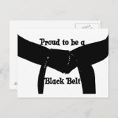 Martial Arts Proud'a Black Belt Briefkaart (Voorkant / Achterkant)