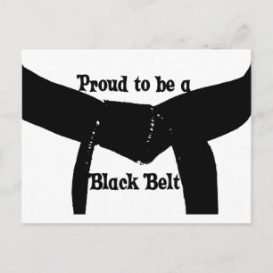 Martial Arts Proud'a Black Belt Briefkaart