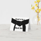 Martial Arts Proud'a Black Belt Kaart (Gele Bloem)
