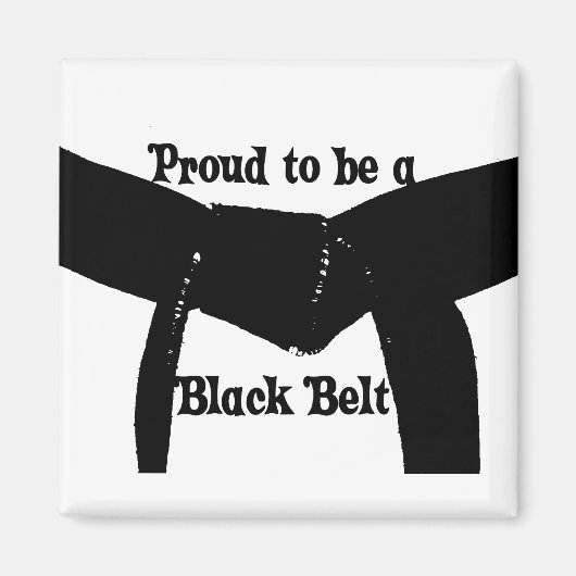 Martial Arts Proud'a Black Belt Magneet (Voorkant)