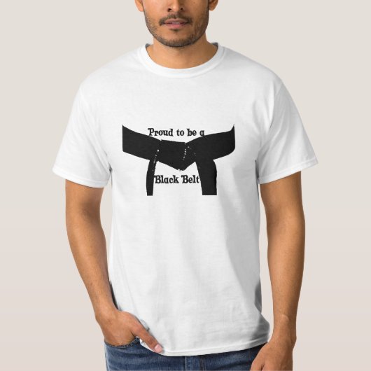 Martial Arts Proud'a Black Belt T-shirt (Voorkant)