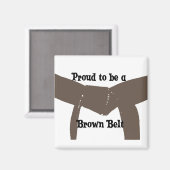 Martial Arts Proud'a Brown Belt Magneet (Voorkant / Achterkant)