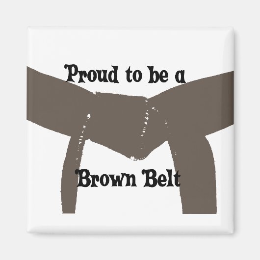Martial Arts Proud'a Brown Belt Magneet (Voorkant)