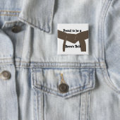 Martial Arts Proud'a Brown Belt Vierkante Button 5,1 Cm (In situ)