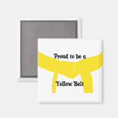 Martial Arts Proud'a Yellow Belt Magneet (Voorkant / Achterkant)
