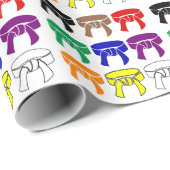 Martial Arts Rank Belts Wrappapier Cadeaupapier (Rol Hoek)