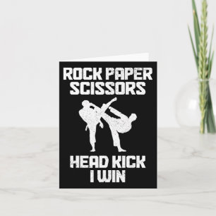 Martial Arts Rock Papier Schaar Taekwondo Karate Kaart
