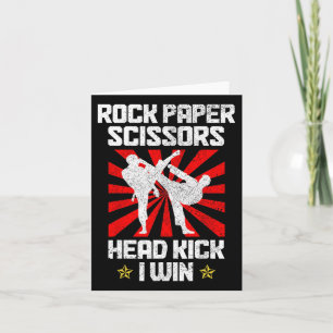 Martial Arts Rock Papier Schaar Taekwondo Karate Kaart