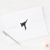 martial arts ronde sticker (Envelop)
