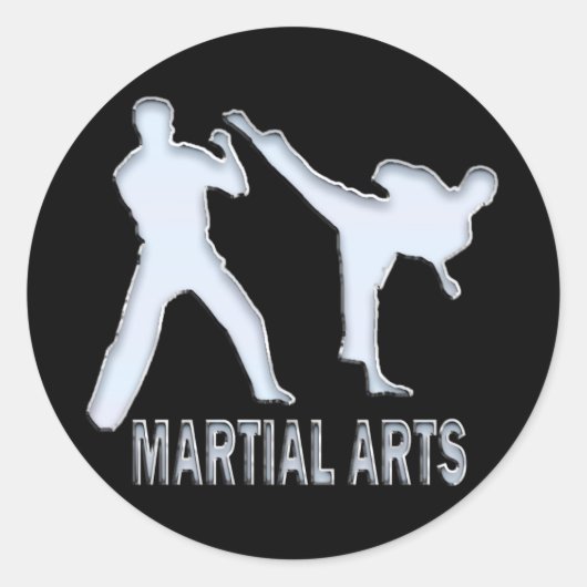 MARTIAL ARTS RONDE STICKER (Voorkant)