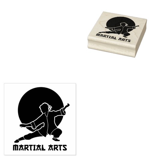Martial Arts Rubberstempel (Gestempeld)