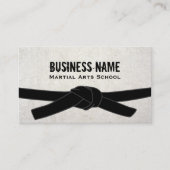 Martial Arts School Karate Dojo Black Belt Master Visitekaartje (Voorkant)