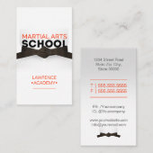 Martial Arts School / Karate dojo Visitekaartje (Voorkant / Achterkant)