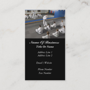 Martial Arts School Visitekaartje