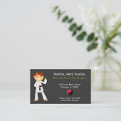Martial Arts School Visitekaartje (Staand voorkant)