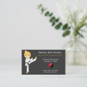 Martial Arts School Visitekaartje (Staand voorkant)