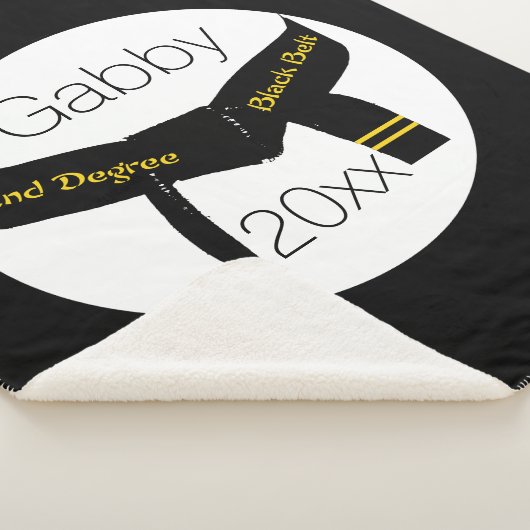 Martial Arts Second Degree Black Belt Sherpa Deken (3/4)