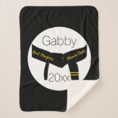 Martial Arts Second Degree Black Belt Sherpa Deken (Voorkant)