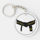 Martial Arts Second Degree Black Belt Sleutelhanger (Voorkant)