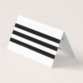 Martial Arts Sensei Black Belt Visitekaartje (Achterkant)