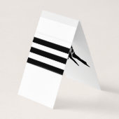 Martial Arts Sensei Black Belt Visitekaartje (Achterkant)