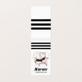 Martial Arts Sensei Black Belt Visitekaartje (Buitenkant ongevouwen)