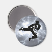 Martial Arts Silver Lightning man Magneet (Voorkant / Achterkant)