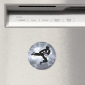 Martial Arts Silver Lightning man Magneet (Insitu (Vaatwasser))