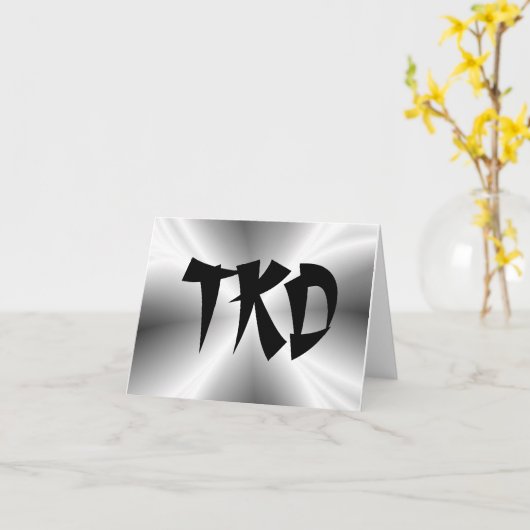 Martial Arts Silver TKD Kaart (Gele Bloem)