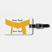 Martial Arts Sinaasappel Belt Gear Bag Label Bagagelabel (Voorkant horizontaal)
