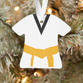 Martial Arts Sinaasappel Belt Uniform Ornament