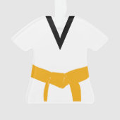 Martial Arts Sinaasappel Belt Uniform Ornament (voorkant)
