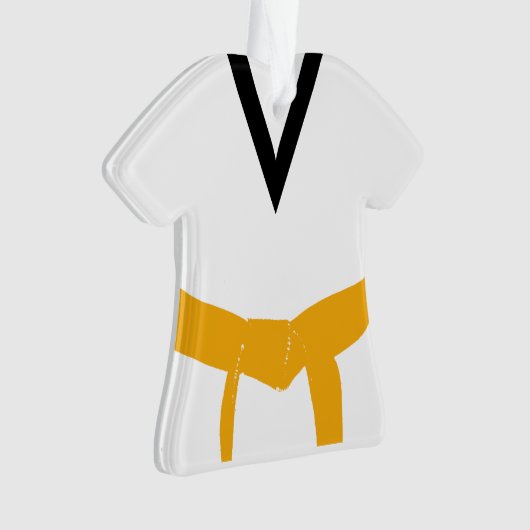Martial Arts Sinaasappel Belt Uniform Ornament (voorkant)