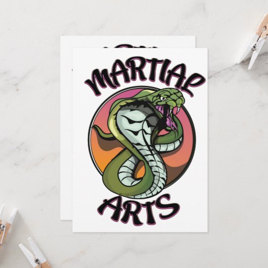 Martial Arts Snake (Voorkant / Achterkant in situ)