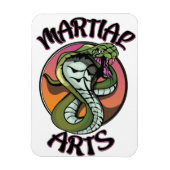 Martial Arts Snake Magneet (Verticaal)
