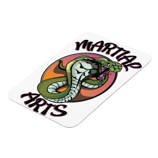 Martial Arts Snake Magneet (Linkerzijde)