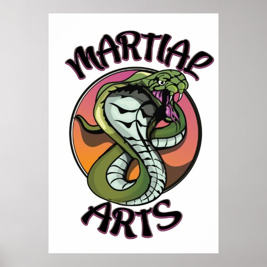 Martial Arts Snake Poster (Voorkant)