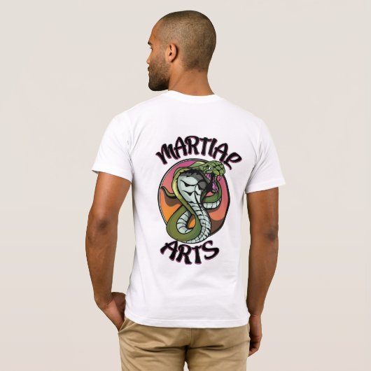 Martial Arts Snake T-shirt (Achterkant volledig)