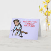 Martial Arts Speedy Recovery Wenskaart Kaart (Gele Bloem)