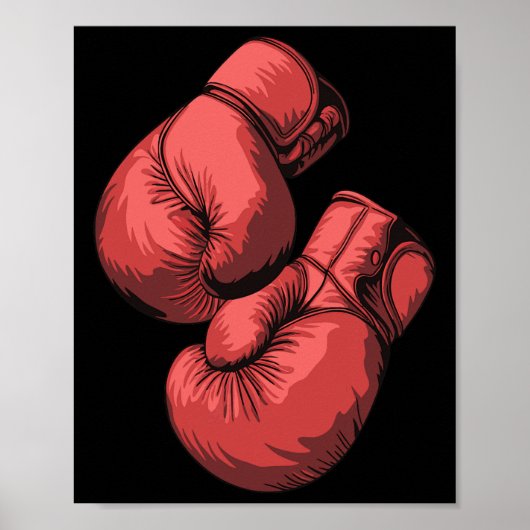 Martial Arts Sport Punching Bag Sparring Boxer Poster (Voorkant)
