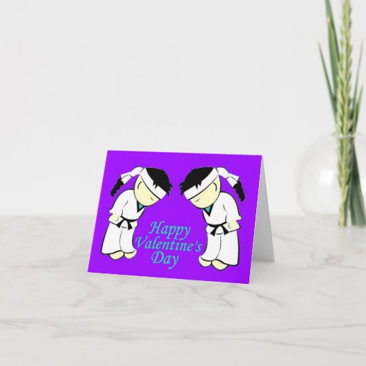 Martial Arts Studenten Valentijn Kaarten (Voorkant)