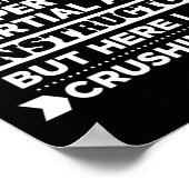 Martial Arts T Shirt voor instructeur. Grappig kar Poster (Hoek)