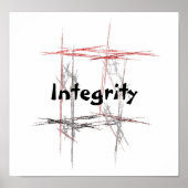 Martial Arts Taekwondo Tenets Integriteit Poster (Voorkant)