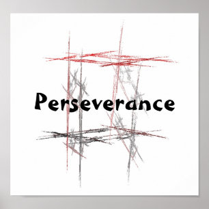Martial Arts Taekwondo Tenets Perseveration Poster