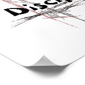 Martial Arts Taekwondo Tenets Self Discipline Poster (Hoek)