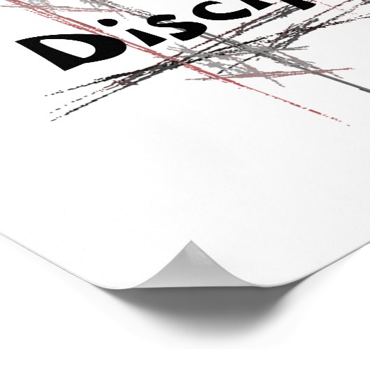 Martial Arts Taekwondo Tenets Self Discipline Poster (Hoek)