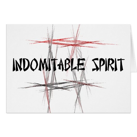 Martial Arts Tenets Indomitable Spirit (Voorkant Horizontaal)