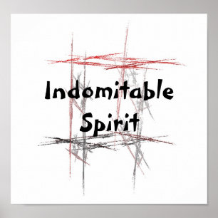 Martial Arts Tenets Indomitable Spirit Poster